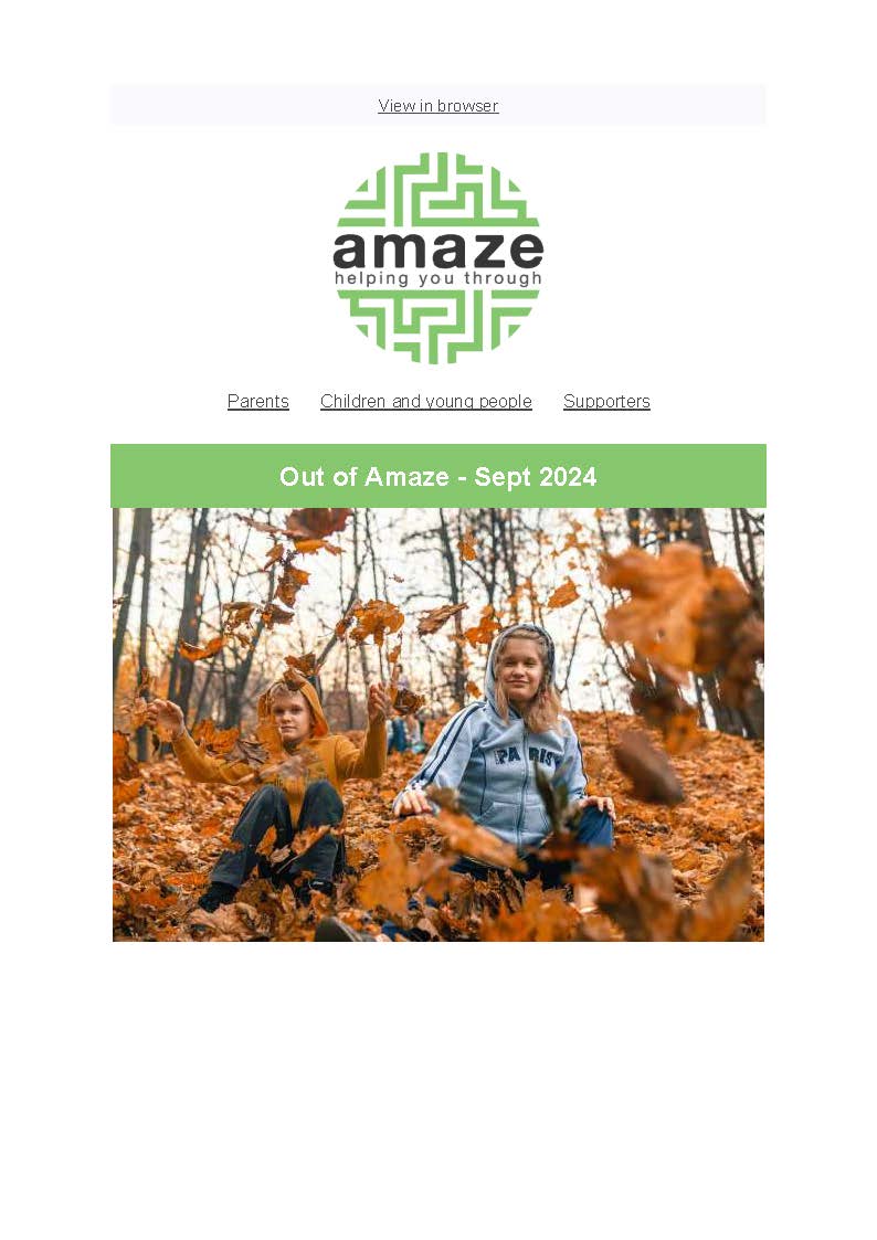 Out of Amaze newsletter EAST SUSSEX – Sep 2024