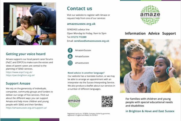 Amaze service leaflet 2024