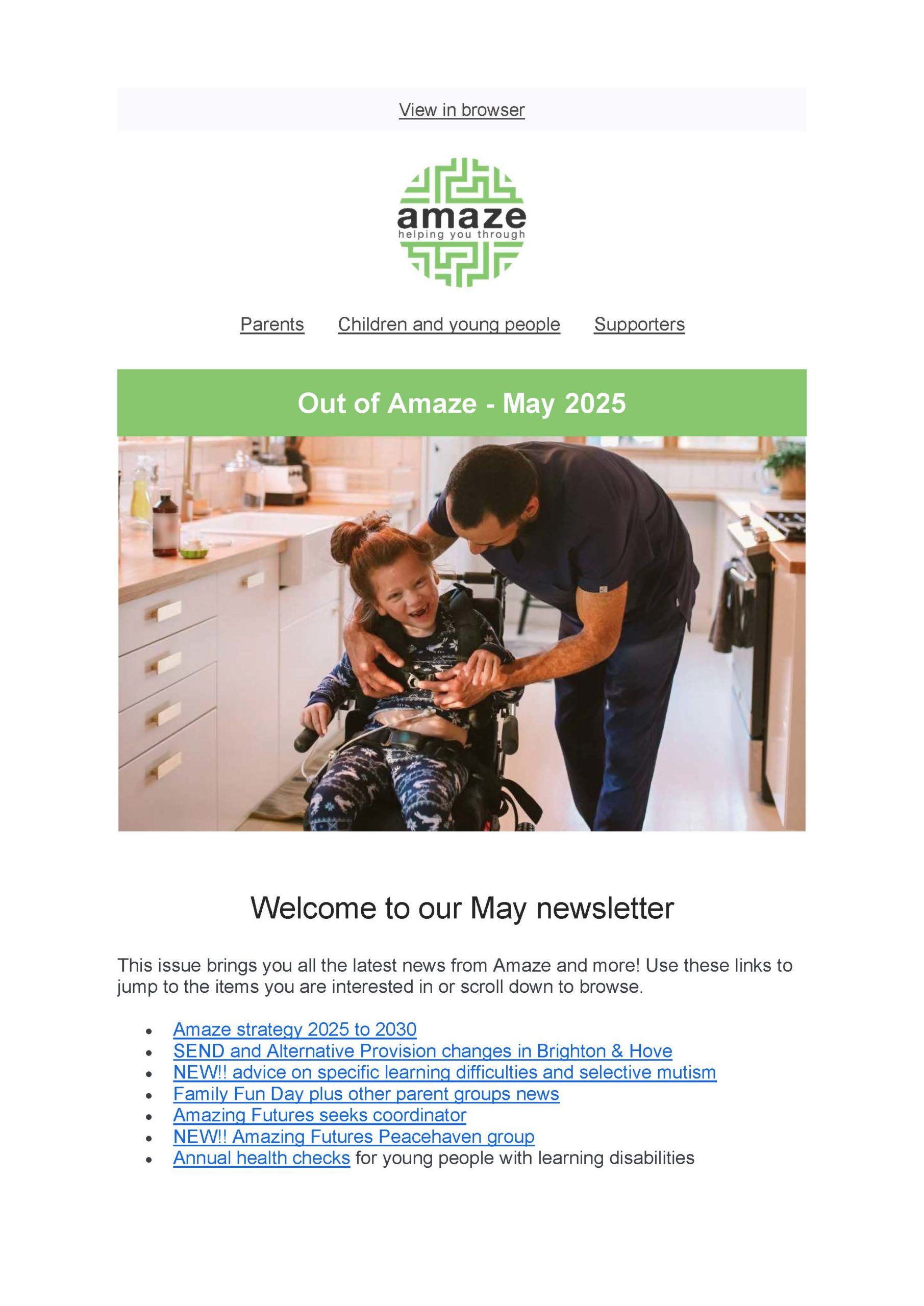 LATEST newsletter BRIGHTON & HOVE – May 2025